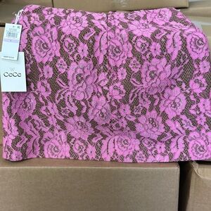 CeCe Women's Lace A-Line Mini Skirt